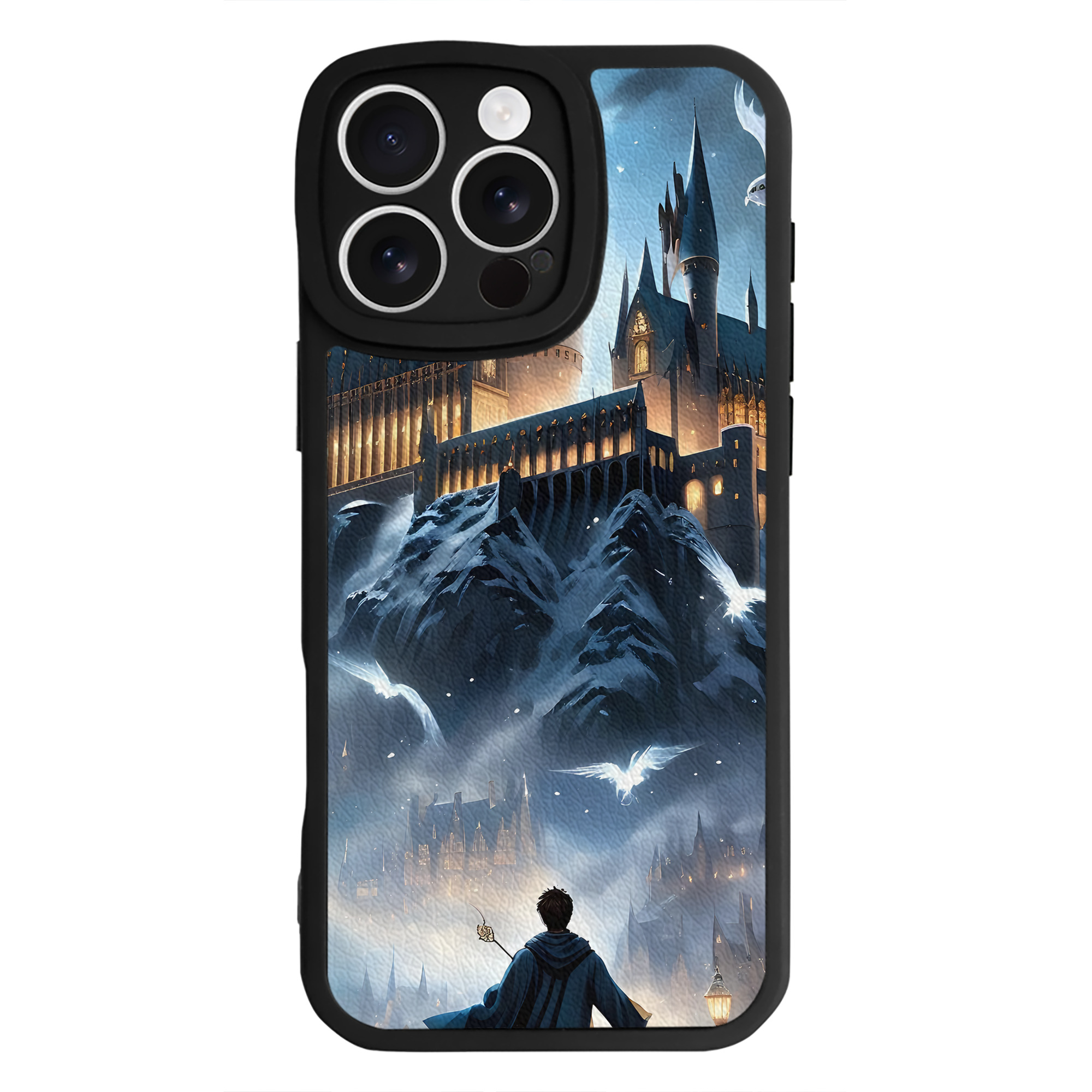 （画像用） Harry Potter ハリー・ポッターシリーズ 【iPhone 16シリーズ対応】シリコンスマホケース（レザー調） 材質：シリコン
